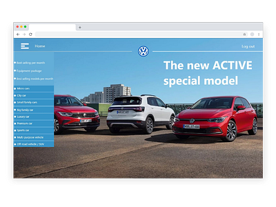 Dashboard on car brand revenue and earnings adobexd car cars dashboard ui ux uxui volkswagen vw