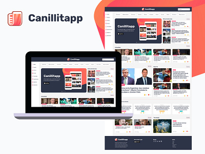 Web Canillitapp design ux diseño web news noticias web design web designer