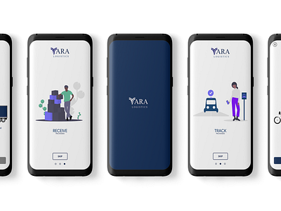 Yara Logistics Mobile Application app branding design graphic design icon logo ui ux web website