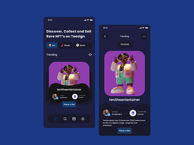 NFT Mobile App (Teesign)
