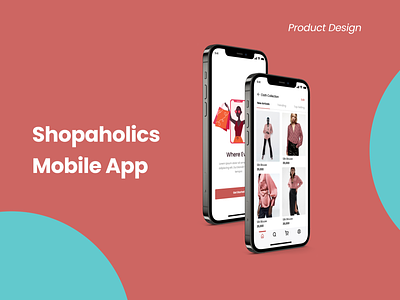 Shopaholics Mobile App app design ui ux web