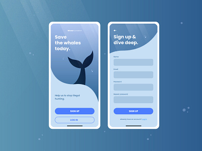 Sign up form app blue dailyui dailyui 001 form sign up signupform ui design ux design ux ui whale