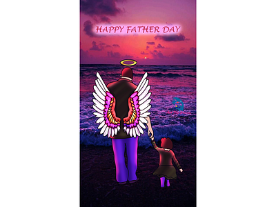 Happy Father Day avatar cartoon character cartoon illustration design digital art illustraion logo portrait portrait illustration vector