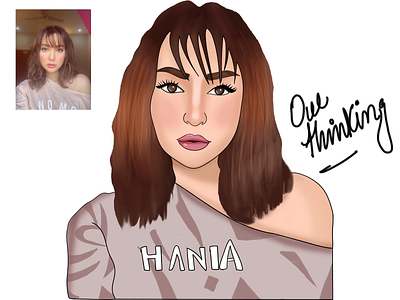 hania amir branding cartoon character cartoon illustration digital art digital painting illustraion illustration portrait illustration ux vector