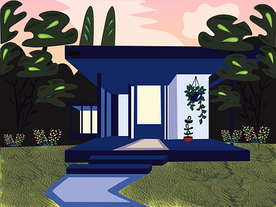 house illustration