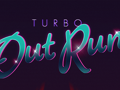 Turbo Out Run arcade classic f40 ferrari gaming out run outrun poster sega turbo