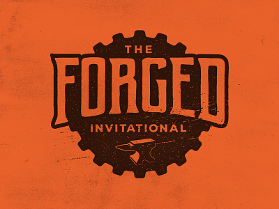 Forged Invitational Logo badge branding custom type fuller moto identity lockup logo motorcycle retro typography vintage visfire