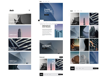 Arch - Minimal Modern Architecture Website