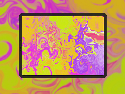 Colorful madness 2d abstract art colorful digital ebru illustration marbling pattern