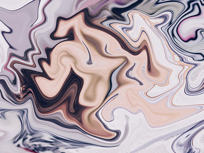 peachy-bitchy 2d abstract art digital ebru liquid marbling pattern