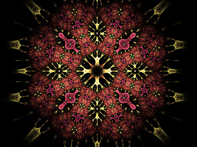 Love on the brain II 2d abstract art brain dark digital fractal love space