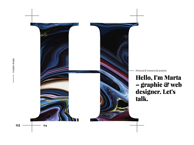 +portfolio+ 2d galaxy letter pattern portfolio serif typography ui website