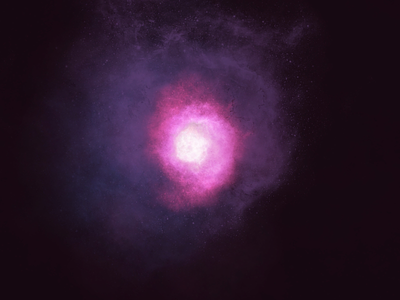 Millions light years away 2d digital galactic illustration procreate space