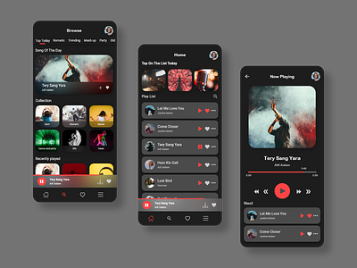 Music Pro android android app android app design app dark dark app dark mode dark ui design ios ios app ios app design music music app music player ui uidesign uiux ux uxdesign