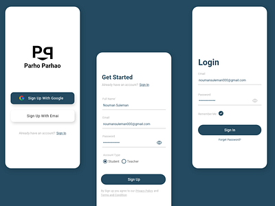 Minimal Sign up And login screen android android app art design designer e learning ios ios app ios app design login minimal minimalist sign in sign up ui ui ux ui design uidesign ux ux design