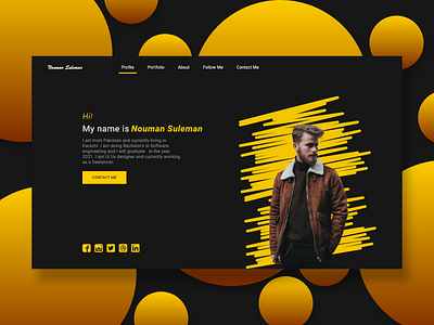 Portfolio art design designer designer portfolio facebook illustrator inspiration instagram portfolio portfolio website portrait twitter ui ui design uidesign ux uxui web web design website