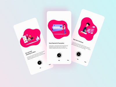 Minimal Onboarding Screens android android app android app design art design illustraion ios ios app design minimal minimalism minimalist mobile onboarding signup ui ui design uidesign uiux ux ux design