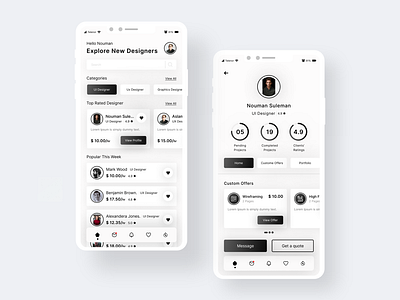 Freelancing App Concept Design