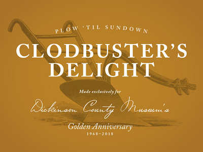 Clodbuster s Delight Wine Label