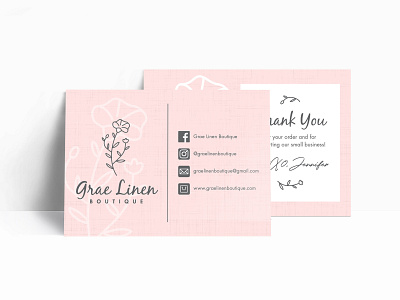 Grae Linen Thank You