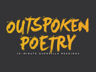 Outspoken Poetry branding brush font logo typography