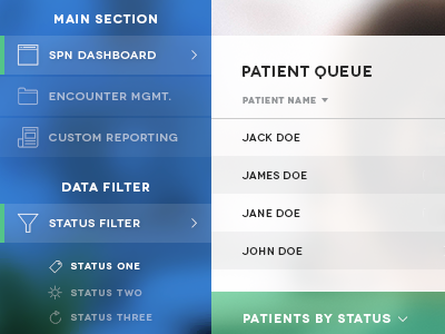 Early ui work by Kalli Williams on Dribbble