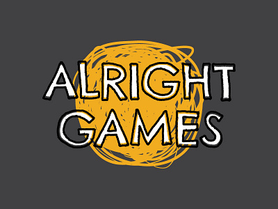 Alright Games Logo board games branding identity logo