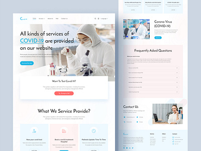 HealthCare - Landing Page Design