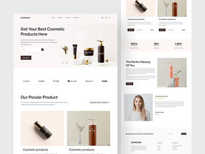 e-Commerce Website Design by Oyasim Ahmed Naeem for Dude Shape on Dribbble