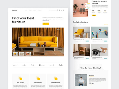 Furniture Website Design