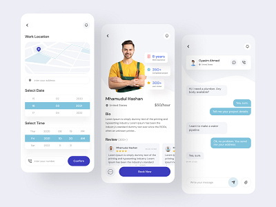 On-Demand Service Mobile App Design