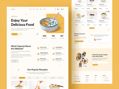 Food Delivery Landing Page Design.