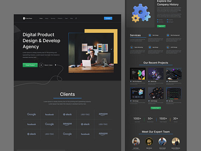 Digital Agency Website Design