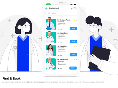 Doctor,s appointment App app design flat ios app ios app design minimal mobile ui ui ux uidesign