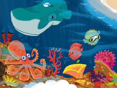 Zoo ABC Wallpaper animals childrens book fish underwater