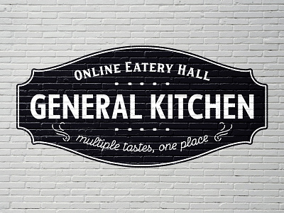 General Kitchen Logo Design branding design logo logo design logodesign logotype minimal typogaphy typography