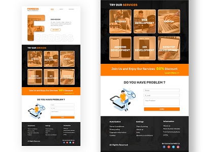Forbess Design Solutions Home page design graphic design ui