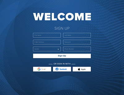 Sign up Page app branding design graphic design illustration logo ui ux vector web