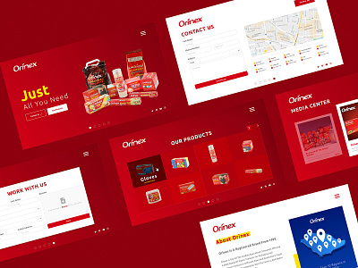 Orinex Website Redesign app branding design graphic design illustration logo ui ux vector web
