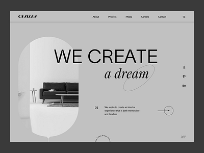 Civilly interior design Website concept concept design interior design minimalist typography ui ux web web design webdesign