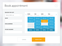 Book Appointment by Patrick Monkel on Dribbble