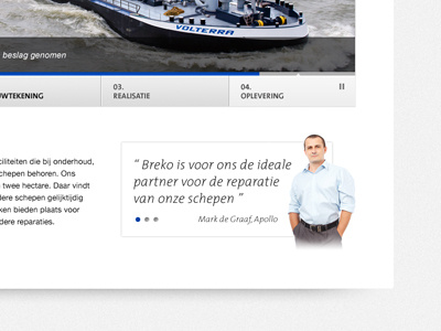 Breko design dutch shipyard web design