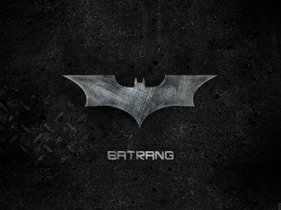 Batrang batman dark design fun icon knight logo typography