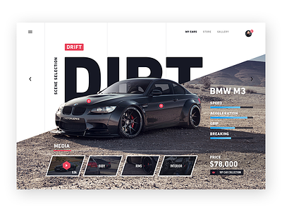 Car concept website