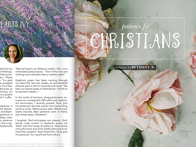 Patience for Christians magazine design