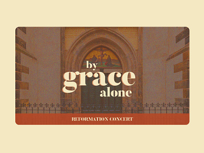 Reformation Concert branding christianity church events gracealone graphic design jesus powerpoint reformation reformed