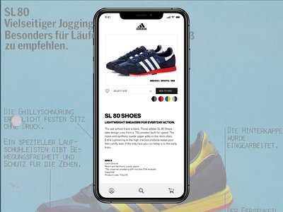 Daily UI :: 033 - Customize Product adidas animation app design customize product daily ui 033 daily ui daily ui challenge figma sneakers store trainers