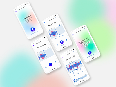 Mobile app for sharing stories by voice