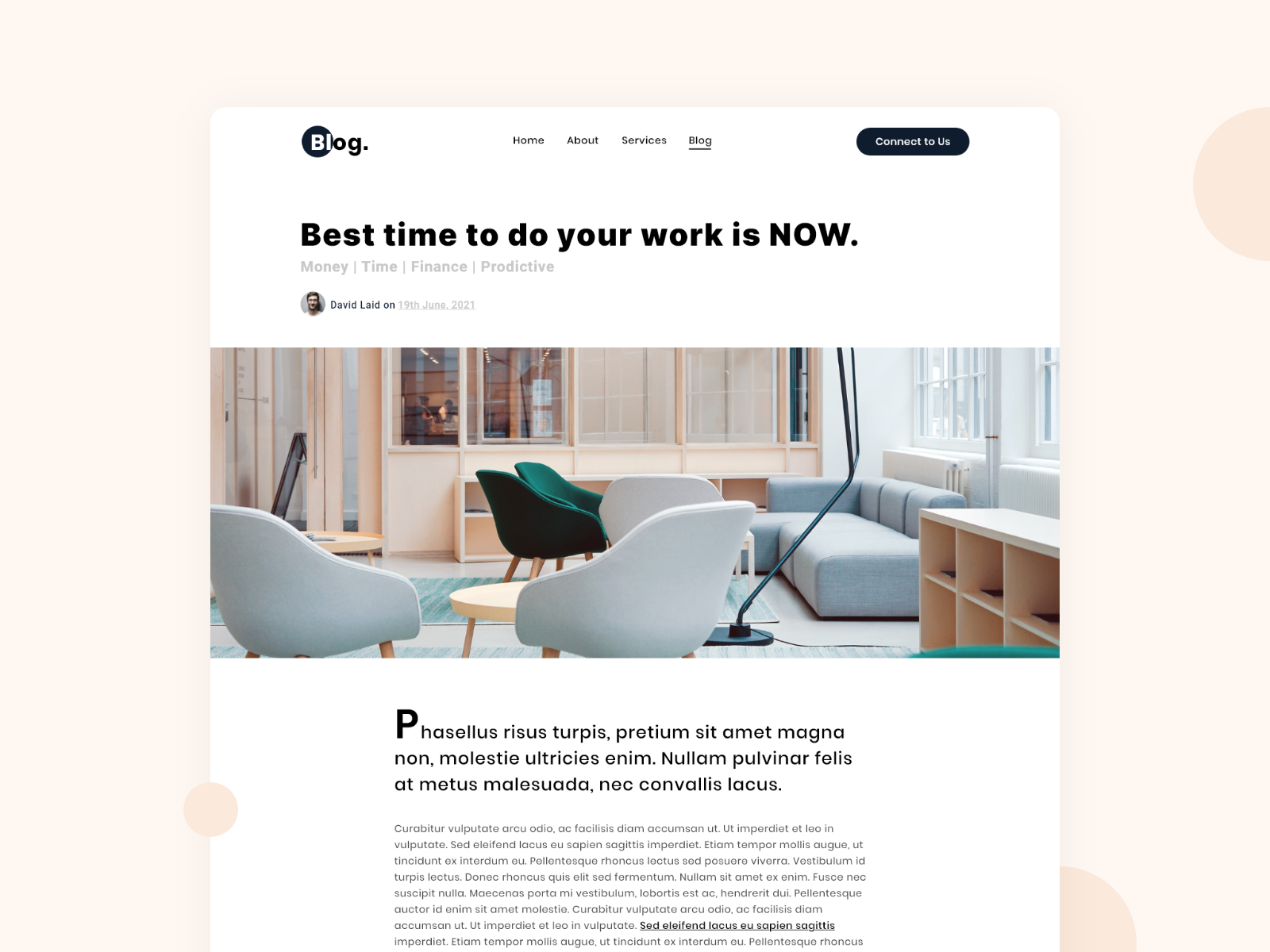 Single Blog Post page | Adobe Xd | Blog page | UI/UX Design by Gourav ...