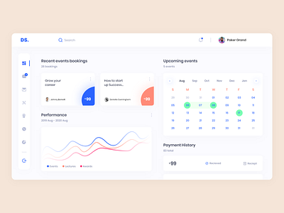 Event management software ui dashboard ui event booking event dashboard event management ui ux design